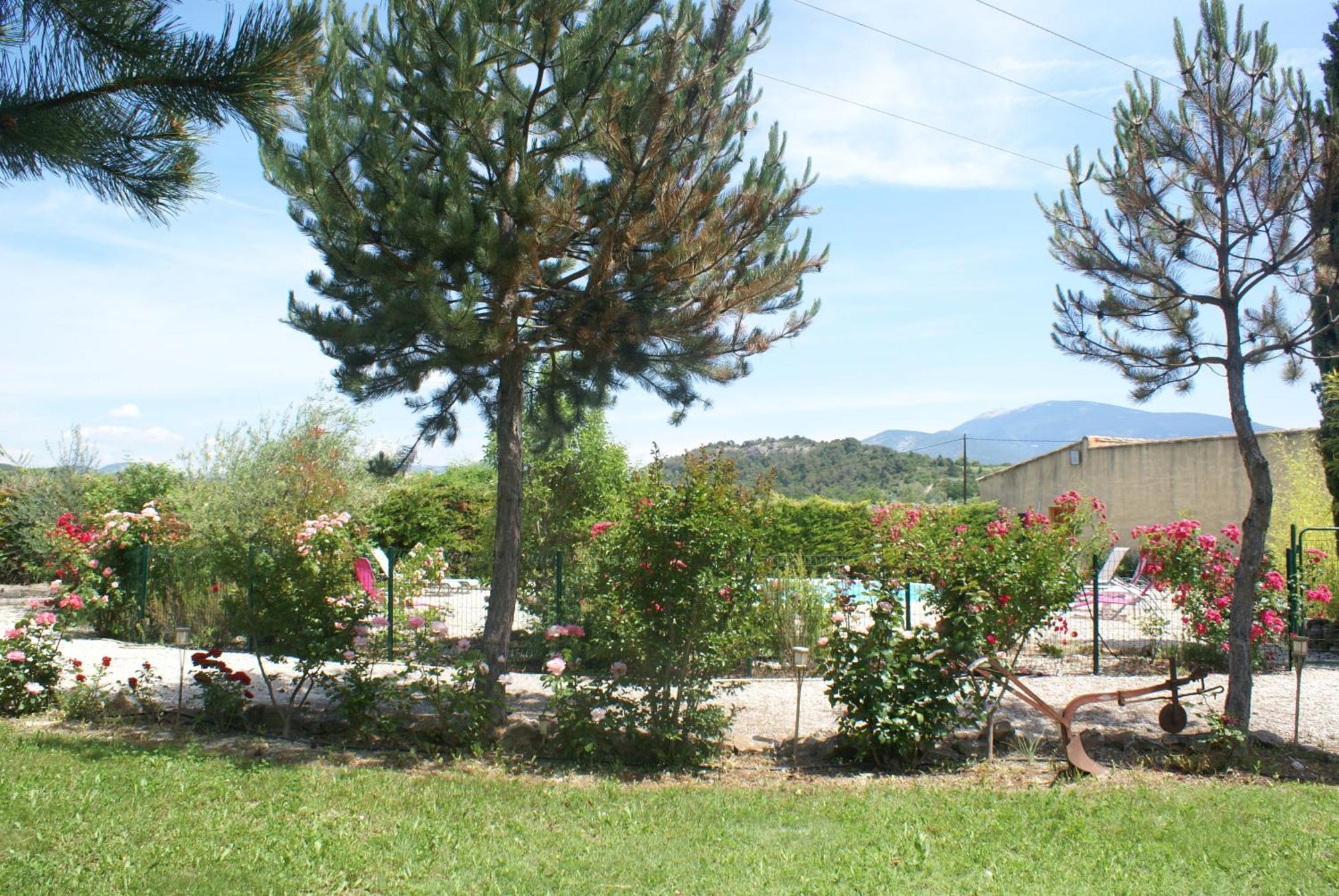 Les Romarins Bed & Breakfast Crestet Exterior photo